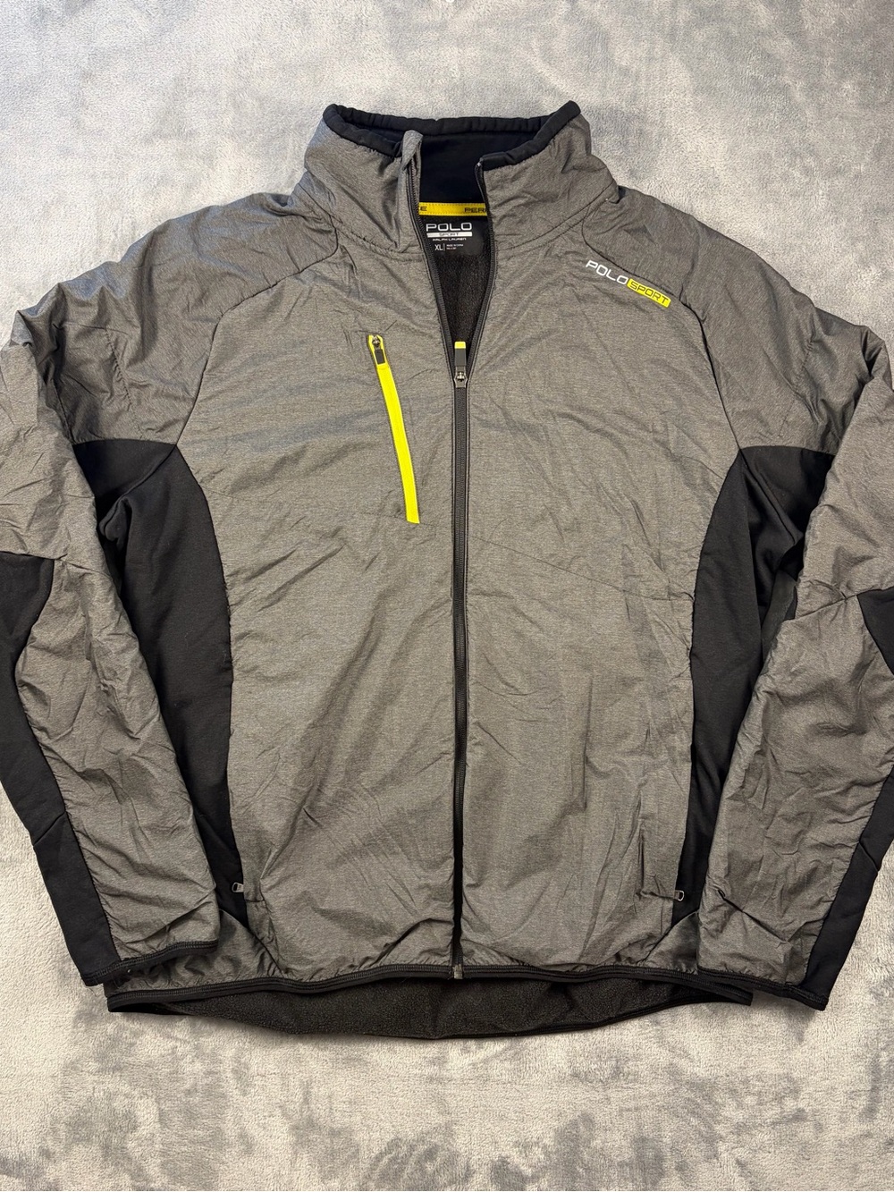 Polo Sport Ralph Lauren Men’s Gray Lightweight bomber Softshell Jacket